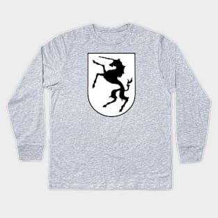 Unicorn Shield Logo Kids Long Sleeve T-Shirt